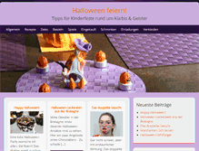 Tablet Screenshot of halloween-feiern.de